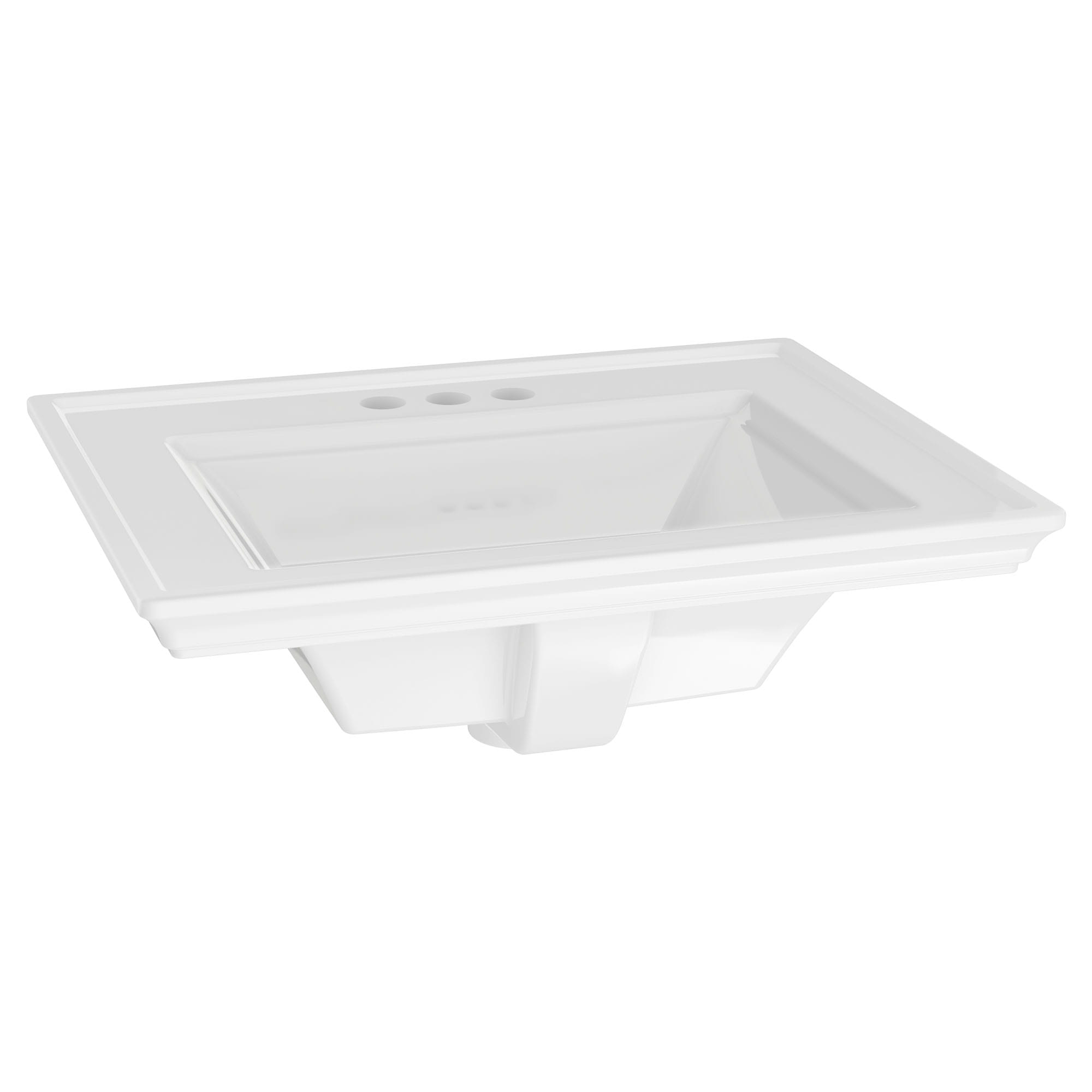 Town Square S Drop In Sink With 4 Inch Centerset WHITE
